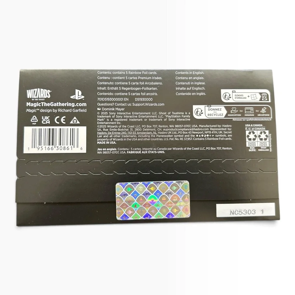 Magic The Gathering Secret Lair x Ghost of Tsushima Rainbow Foil Edition NEW